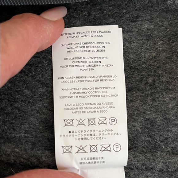 NWOT MICHAEL Michael Kors Charcoal Wool Moto Jacket, Size M - Picture 12 of 12